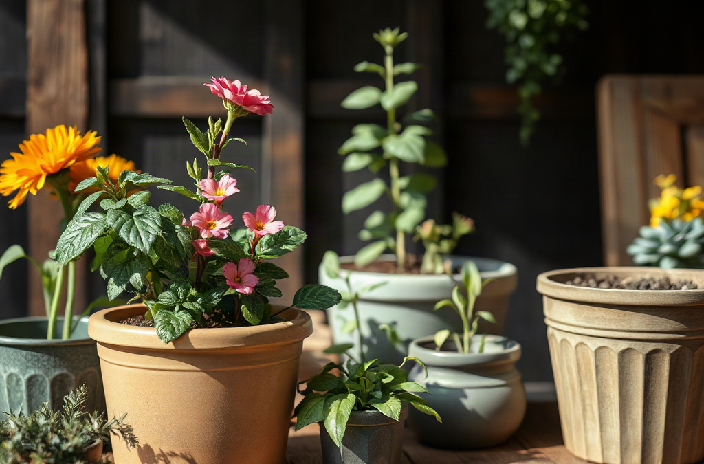 Container gardening for beginners with limited outdoor space