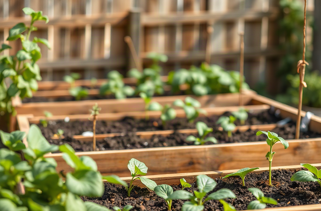 Raised bed gardening for beginners: soil depth and layout